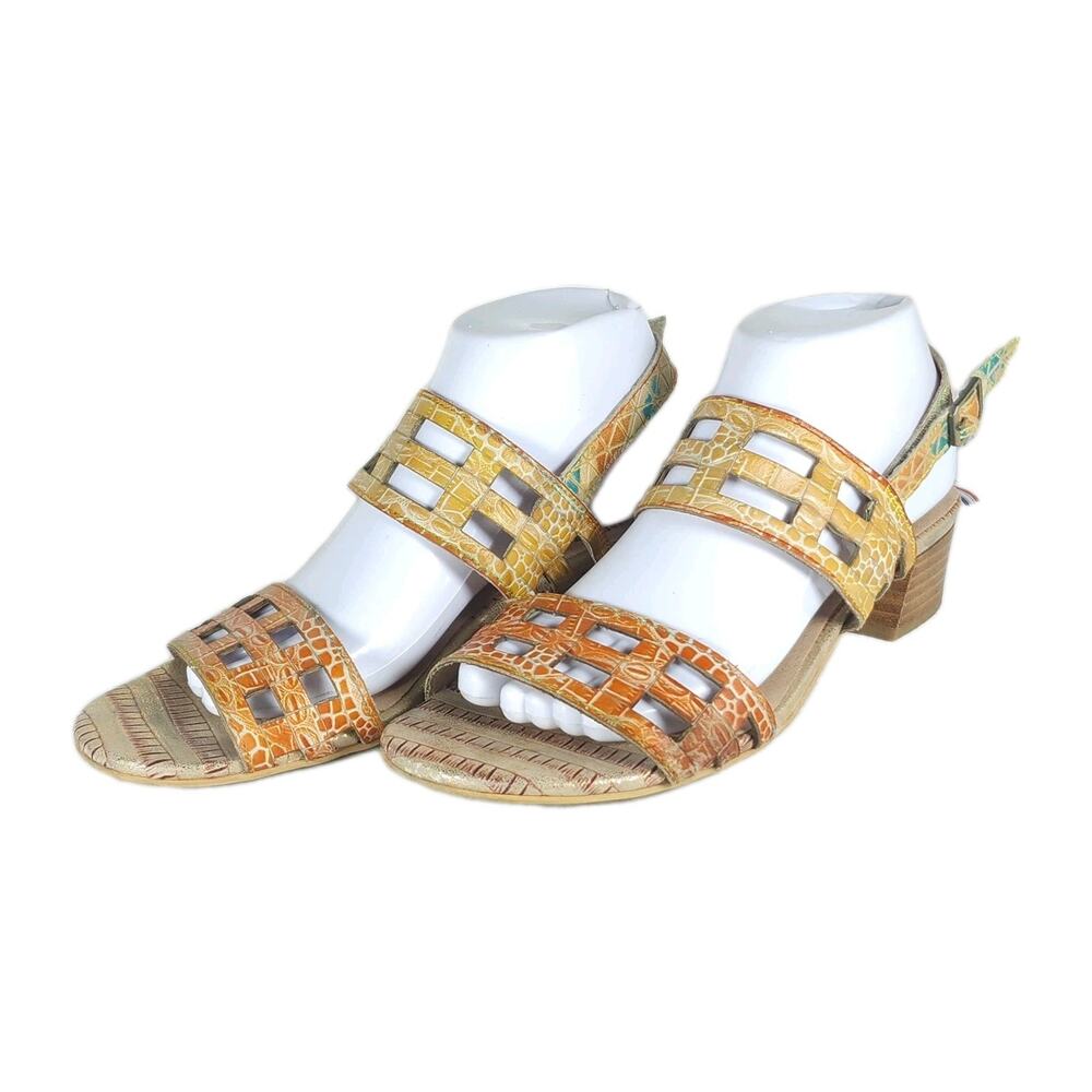 Spring Step Women's Anesa US9,5 EU40 Multicolor Leather Slingback sandals
